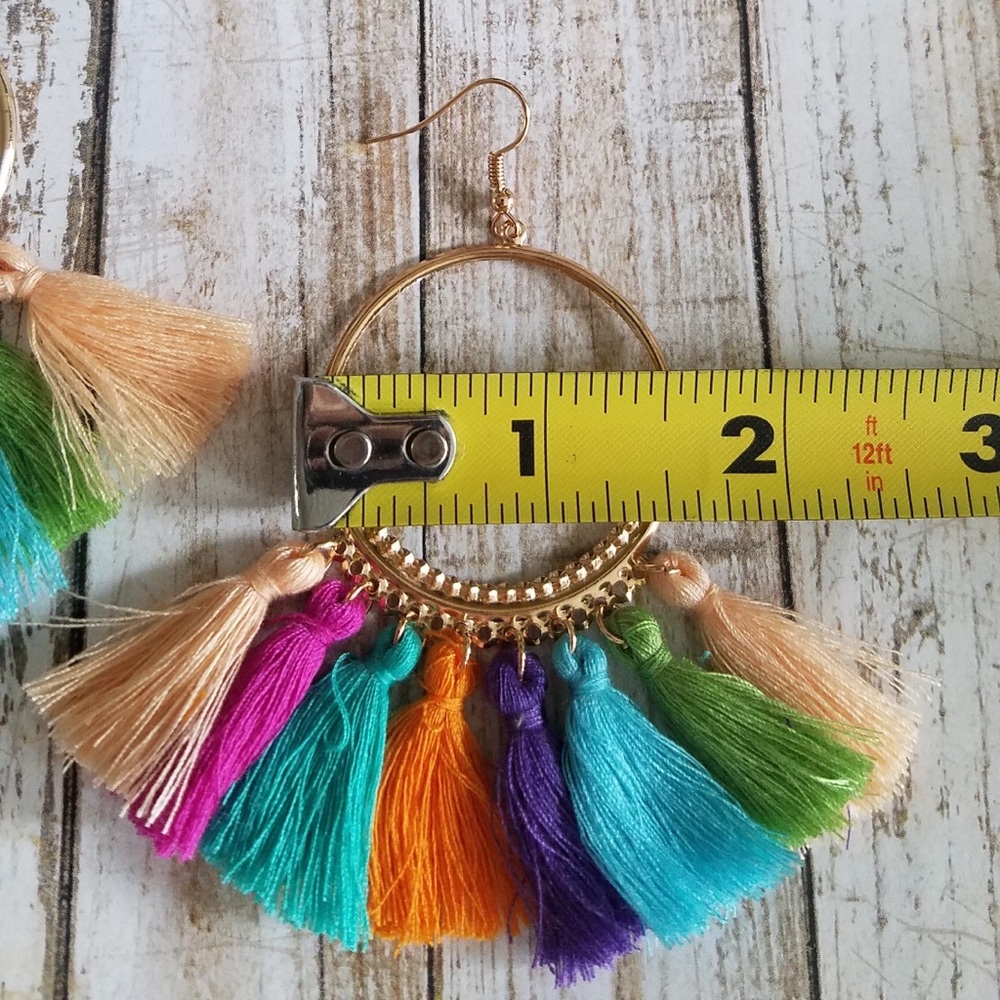 🌞SUMMER SALE🌞 Multicolor tassel earrings - Picture 3 of 7